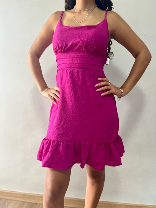 Vestido de Alça Fúcsia