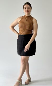 Blusa Gola Alta Sem Manga