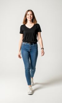 T-Shirt Baby Look Preta