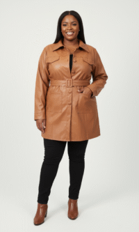 Parka Paly com Cinto & Plus Size
