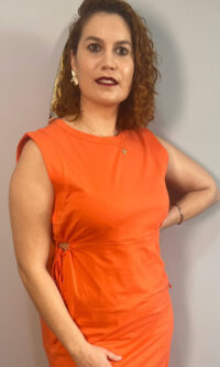 Vestido Midi em Algodão