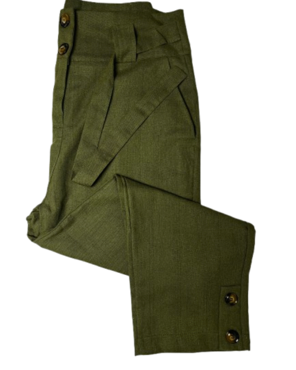 Calça Social Verde com Cinto - Imagem 2