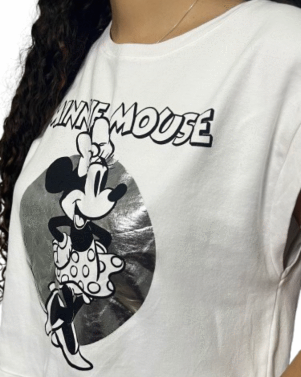 T-shirt Minnie Mouse Branca - Imagem 2