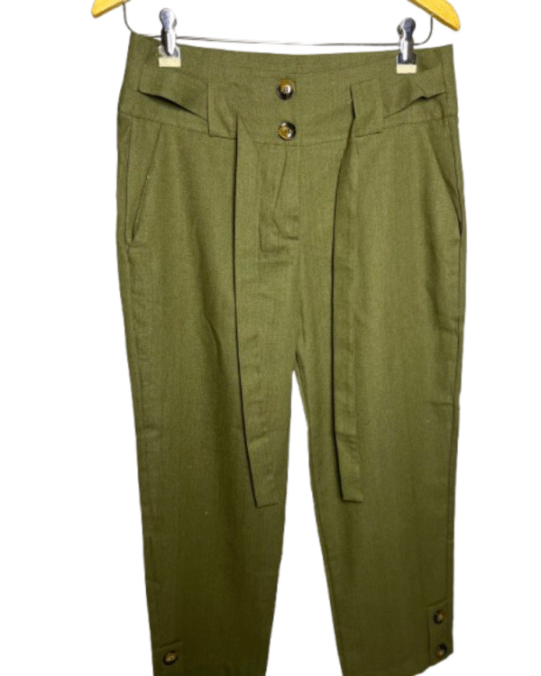 Calça Social Verde com Cinto