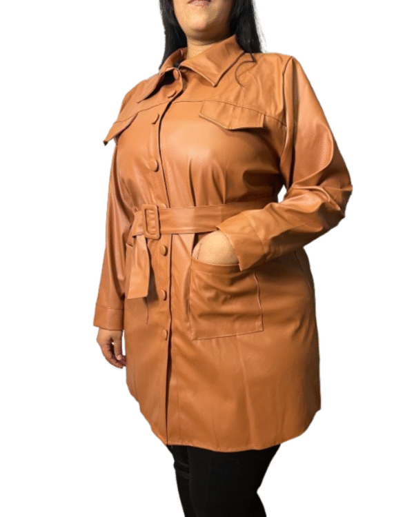 Parka Paly com Cinto Terracota - Imagem 2