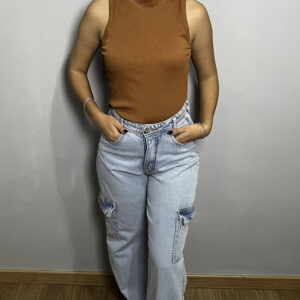 Blusa Gola Alta Terracota