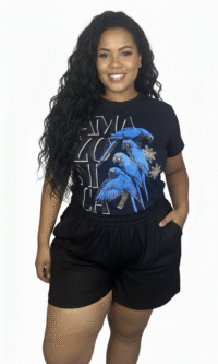 T-shirt Baby Look Amazonica & Plus Size