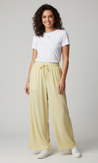 Calça Fluida Cós Elástico