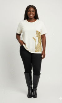 T-shirt Oversized Onça & Plus Size