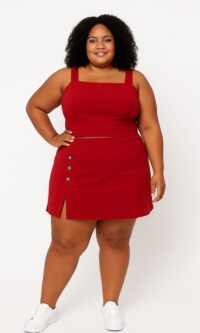 Conjunto Crooped/Shorts Saia & Plus Size