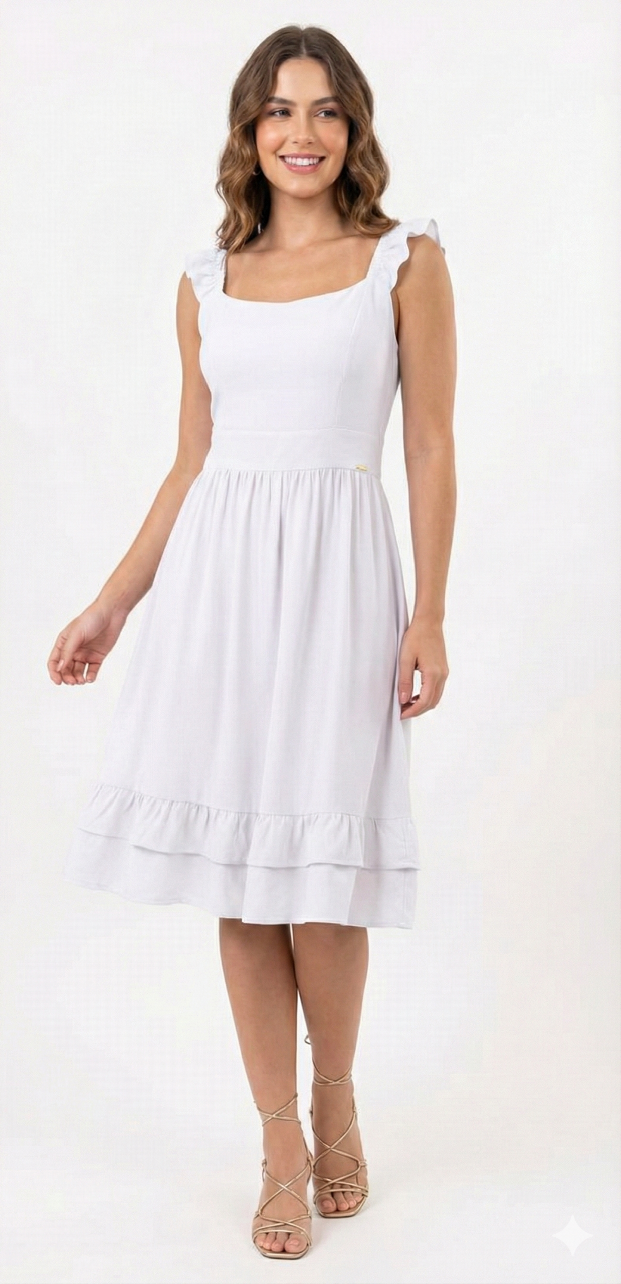 Vestido de Alça Babado - Imagem 2